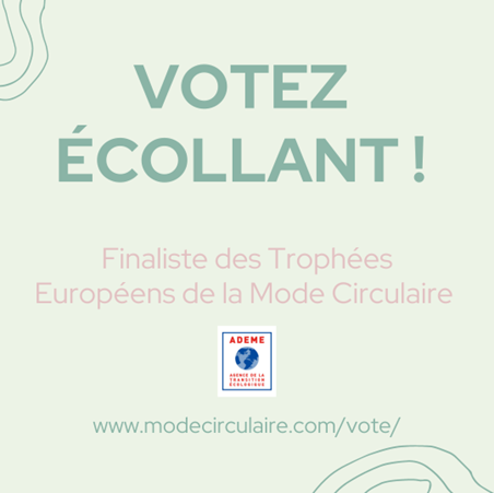 Trophée Mode Circulaire - ECOLLANT EST FINALISTE !